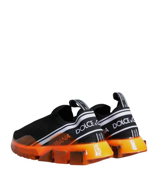 Dolce & Gabbana White Sorrento Slip On Sneakers Shoes for men