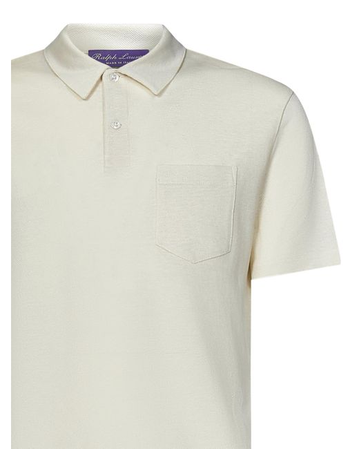 Ralph Lauren White Polo Shirt for men