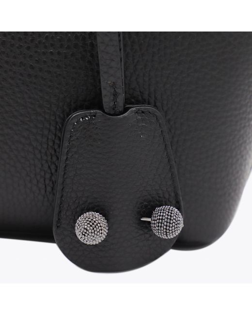 Fabiana Filippi Leather Top Handle Bag in Black | Lyst UK