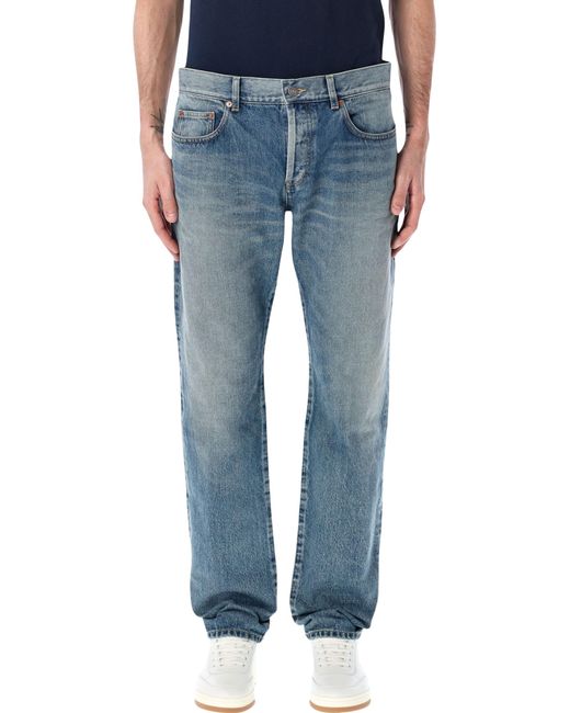 Saint Laurent Blue Relaxed Slim Jeans for men