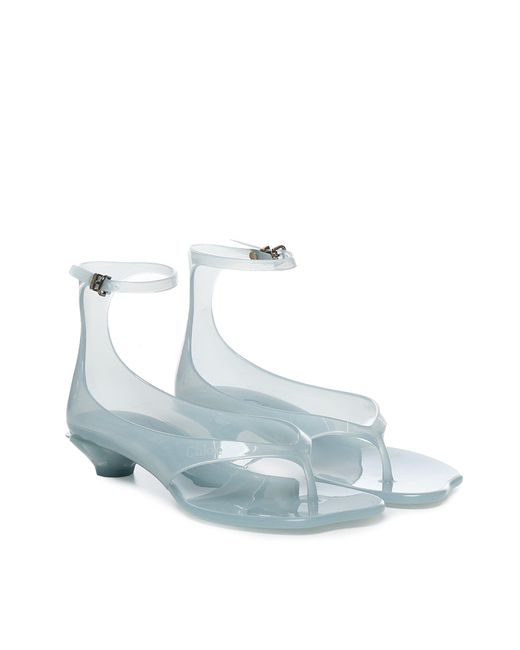 Chloé Blue Jelly Thong Sandal