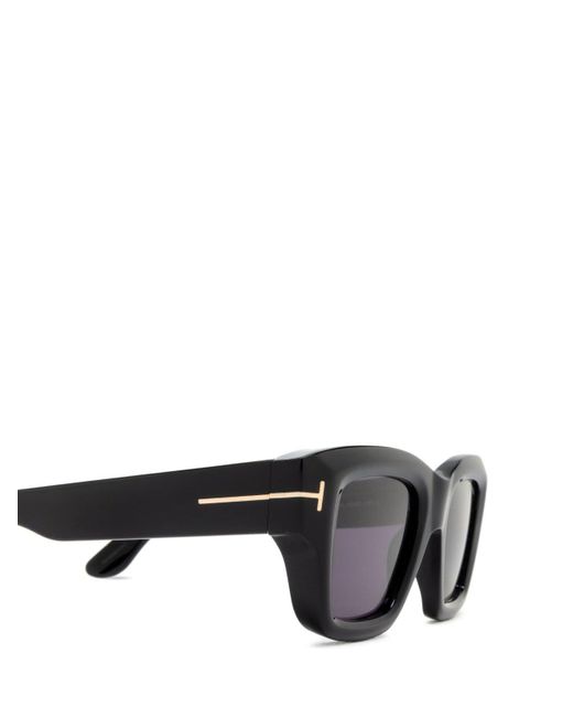 Tom Ford Black Ilias Square Frame Sunglasses