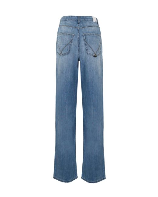Roy Rogers Blue Straight Cotton Jeans
