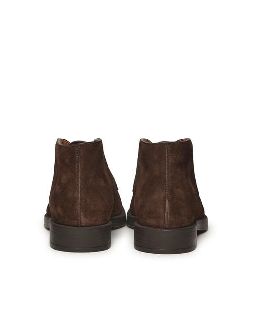 Tod's Brown Suede Ankle Boot for men