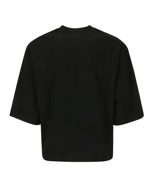Versace Black 76dp604 R Logo Watercolor T-shirt