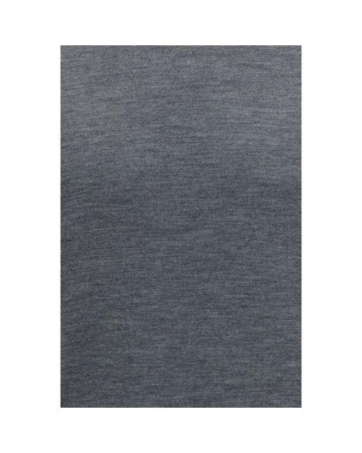 Brunello Cucinelli Blue Gray Wool Oves Aries Turtleneck for men