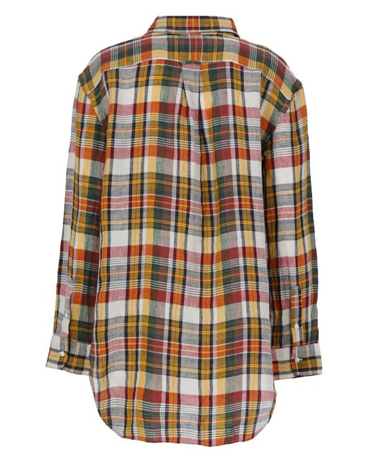 Polo Ralph Lauren Multicolor Plaid Long-sleeve Linen Shirt