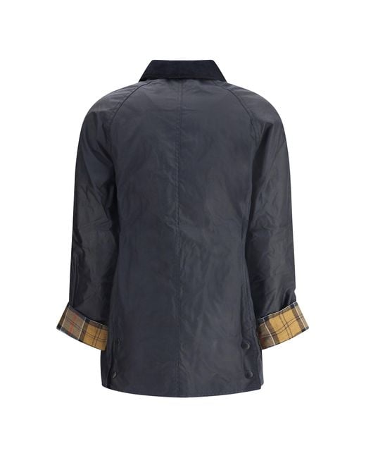 Barbour Blue Breadnell Waxed Jacket