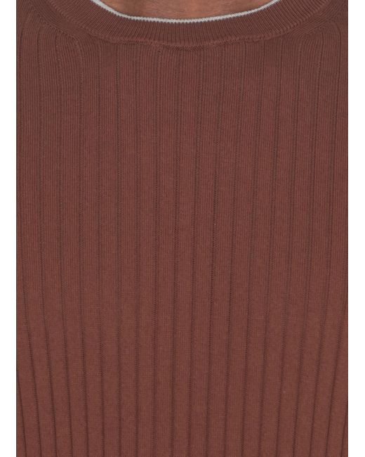 Peserico Brown T-Shirts And Polos for men