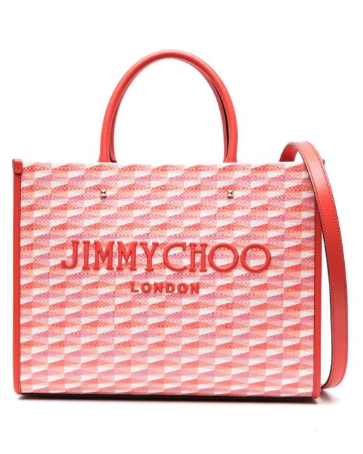 Jimmy Choo Pink Medium Avenue Tote Bag