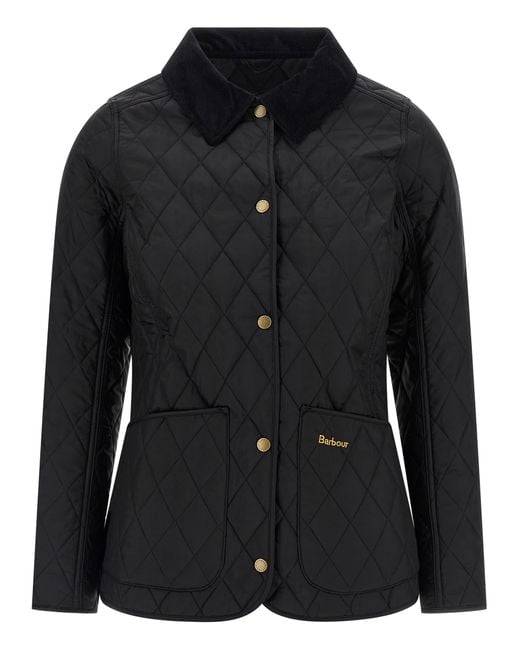 Barbour Black "Annandale" Quilted Jacket