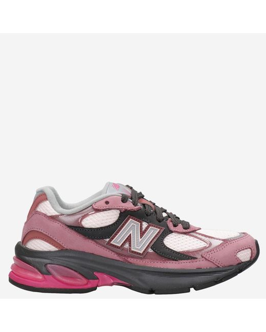 New Balance Pink Sneakers Leather-Mesh Leather/Synthetic/Mesh Trainers