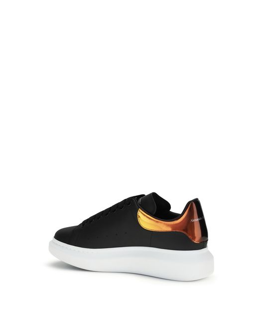 McQueen Black Leather Sneakers for men