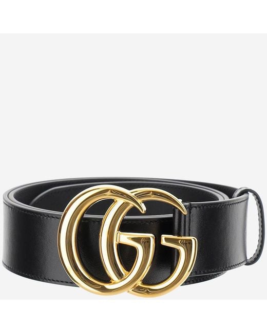 Gucci Black Leather Belt for men