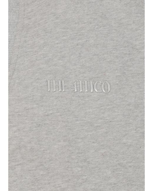 The Attico Gray Sweatshirt With Logo