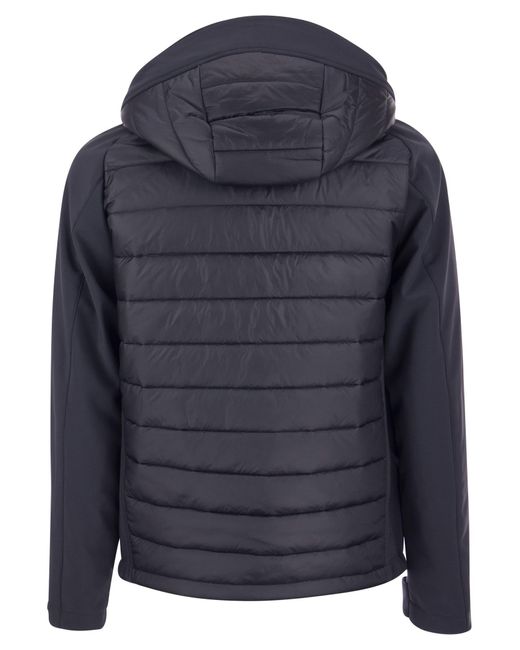 Paul & Shark Hybrid Jacket With Technical Fabric in Blue for Men Lyst