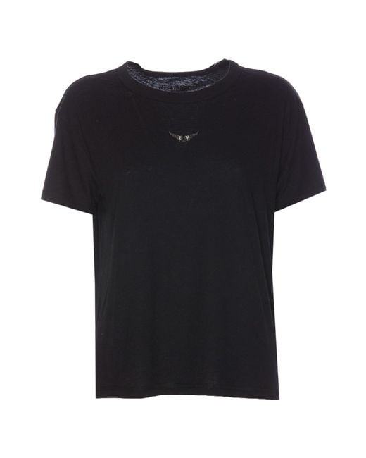 Zadig Voltaire Women's Black T-Shirt `Marta`