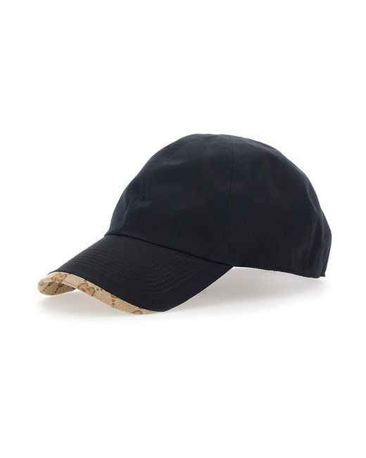 Gucci Blue Baseball Hat Cotton for men