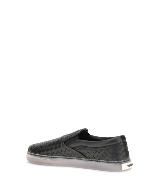 Bottega Veneta White Sneakers Serena Leather Trainers for men