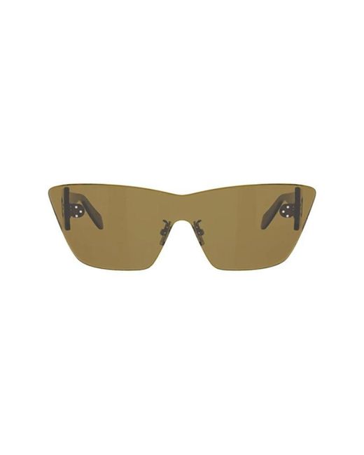 Céline Natural Sundown Rimless Cat Eye Shield Sunglasses