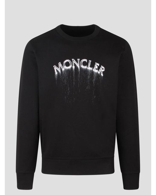 Moncler logo patch sweatshirt sales