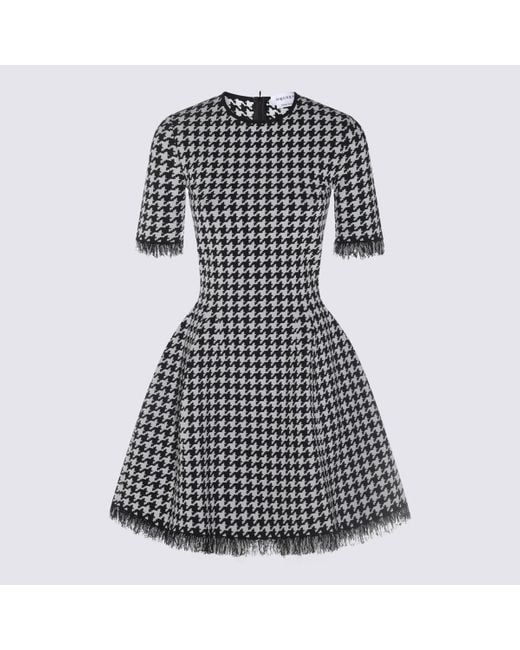 Alexander McQueen Black And Viscose Mini Dress