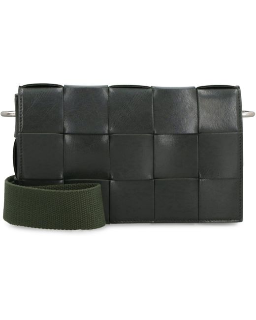 Bottega Veneta Gray Cassette Bag With Versatile Strap for men