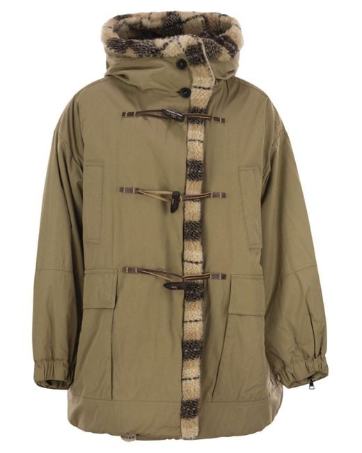 Weekend by Maxmara Green Susa Drip Proof Cotton Parka