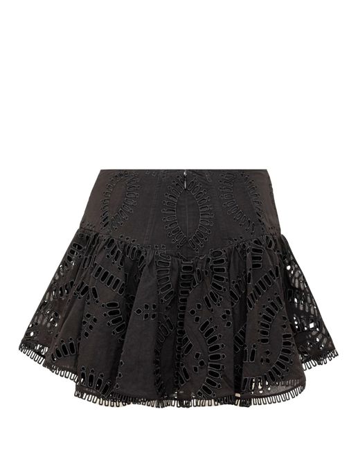 Charo Ruiz Black Favik Short Skirt
