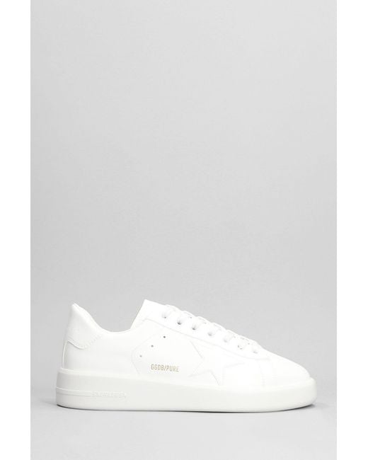 Golden Goose Deluxe Brand White Pure Star Sneakers for men