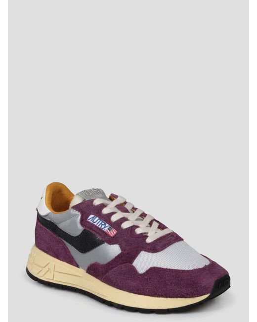 Autry Purple Reelwind Low Sneakers