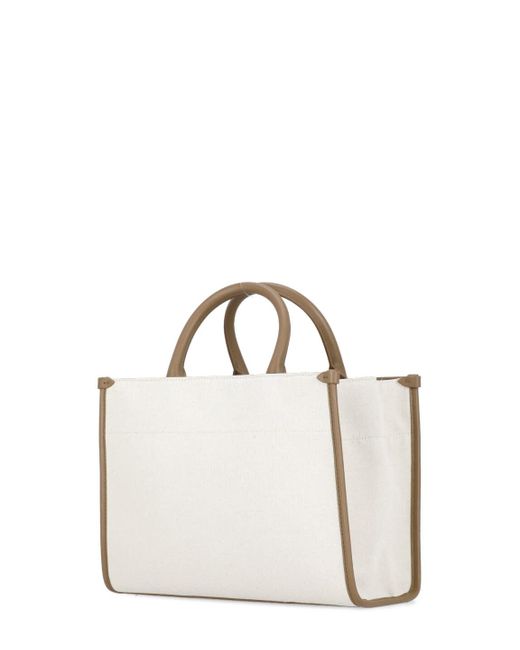 Lanvin Natural Cotton And Linen Shopping Bag