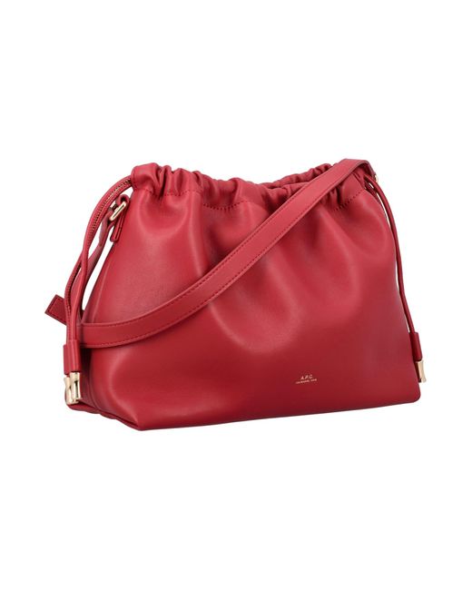 A.P.C. Red Ninon Bucket Bag