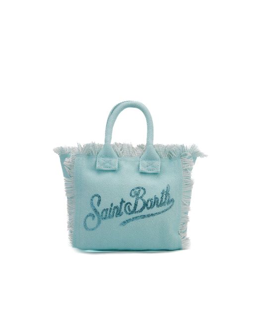 Mc2 Saint Barth Blue Vanity Mini Strass Light Bag