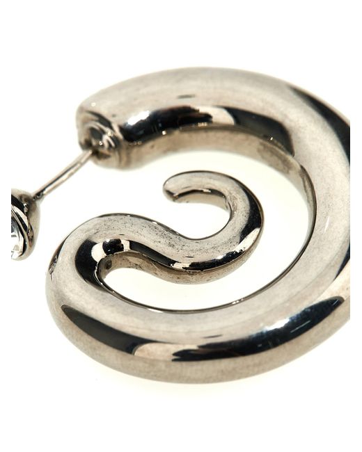 Panconesi Metallic Diamond Serpent Earrings