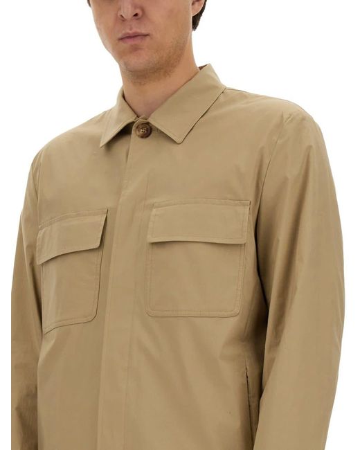 Lardini Natural Shirt Jacket for men