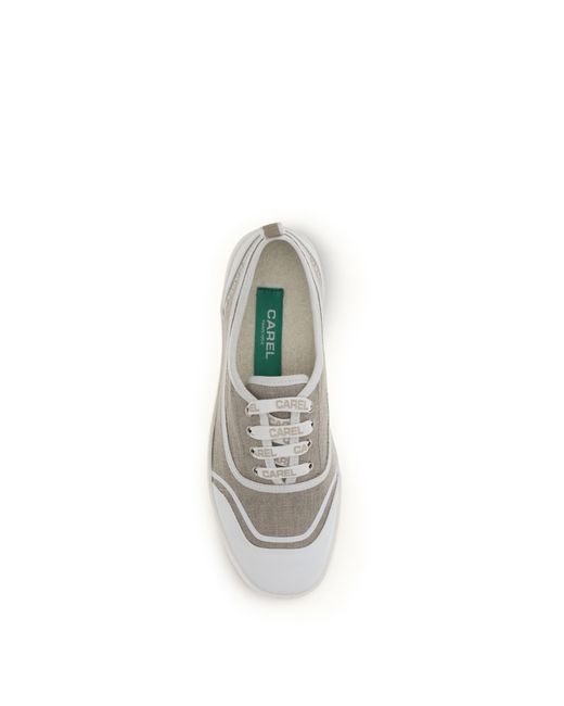 CAREL PARIS White Canvas Sneakers