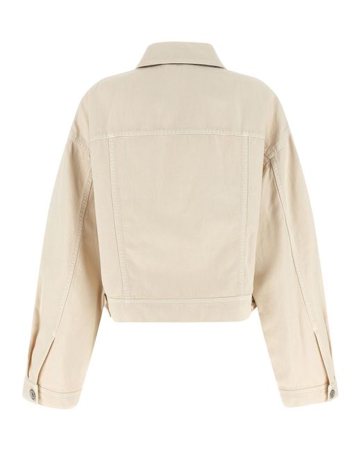 Brunello Cucinelli Natural Cotton Denim Jacket Clothing