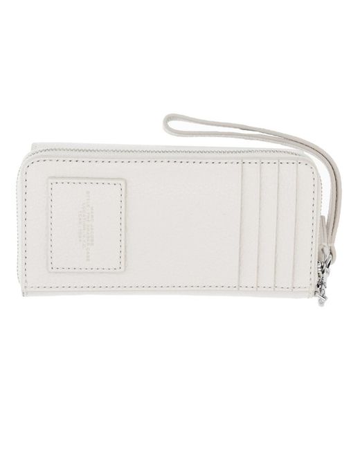 Marc Jacobs White Wallet Shades Case Cow Leather & Purses