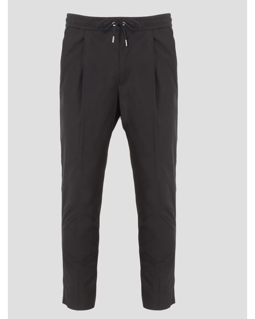 Moncler Cotton Popeline jogging Pants in Nero (Black) for Men - Lyst