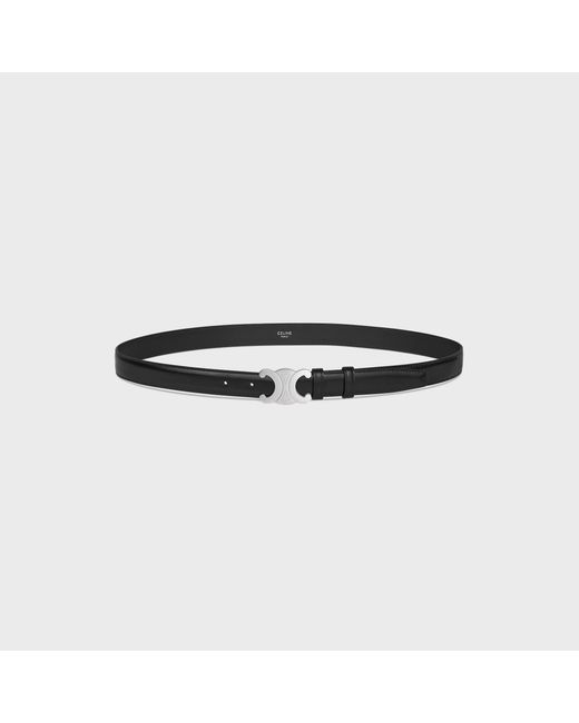 Céline Black Ceinture Triomphe 25Mm Belt