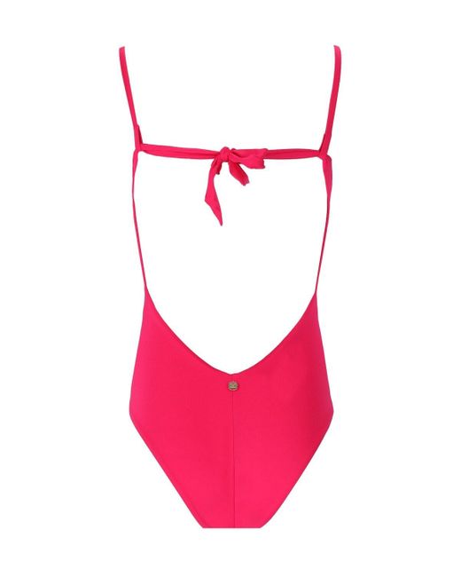Max Mara Pink Beachwear Cecilia Fuchsia Swimsuit