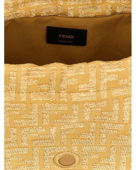 Fendi Metallic 'Mamma Baguette Medium' Shoulder Bag