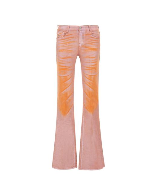 DIESEL Pink Bootcut And Flare Jeans 1969 D-Ebbey 068Kt Jeans