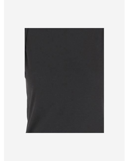 Jacquemus Black Cotton Top With Back Button Placket Tops