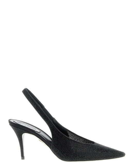 Rene Caovilla Black 'Jinny' Slingback