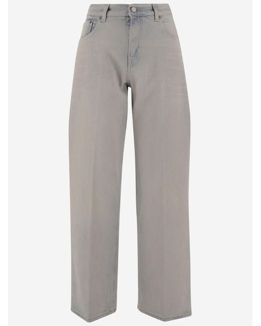 Haikure Gray Cotton Jeans Organic