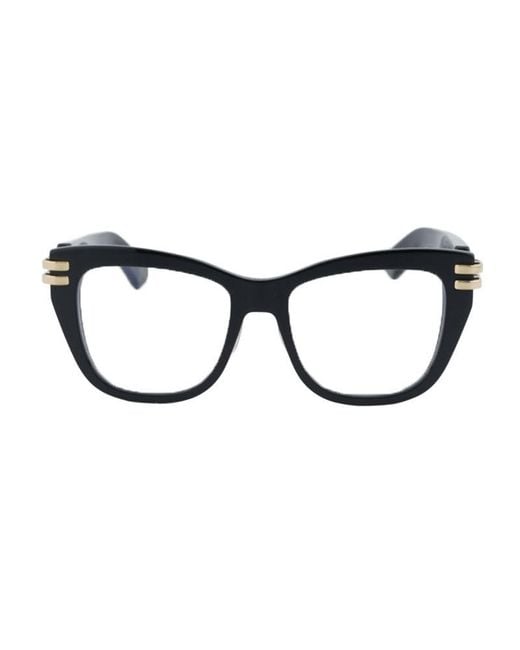 Dior Black Eyeglasses Square Full Rim, Shiny Frame And Clear Block Lens Cos1F10Bb
