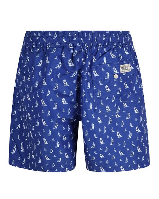 Ralph Lauren Blue Sail Printed Shorts for men
