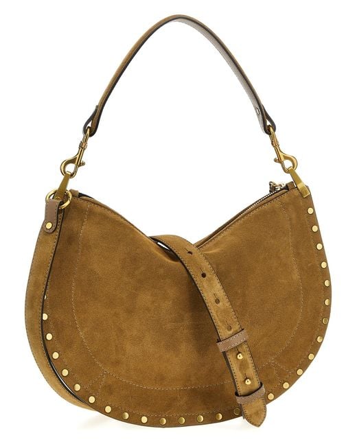 Isabel Marant Brown 'Oskan Hobo Zipped' Shoulder Bag
